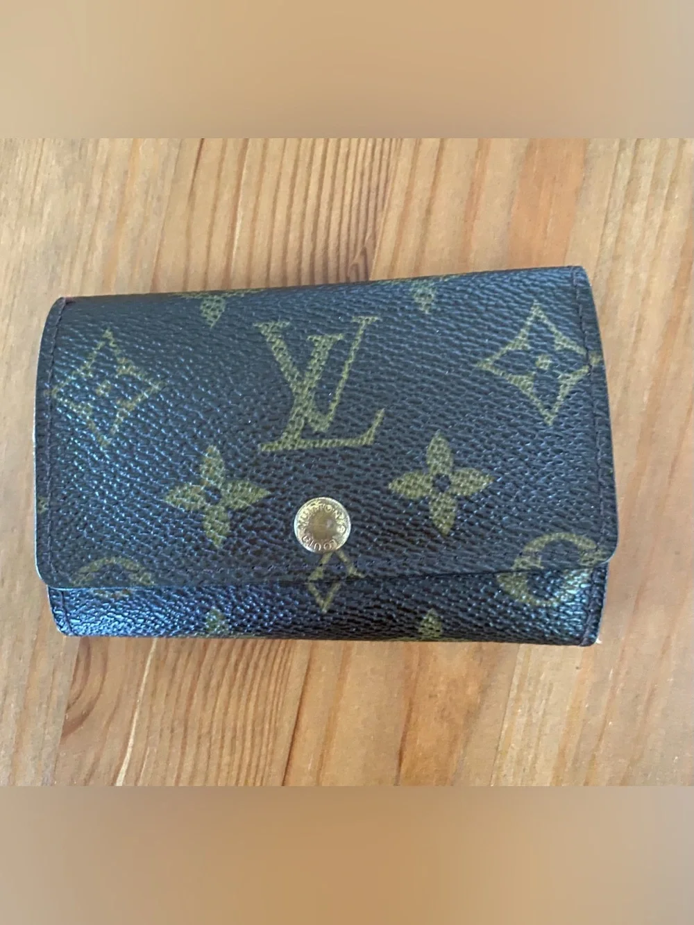 Louis Vuitton LV Monogram Canvas Six 6 Key Card Holder Case